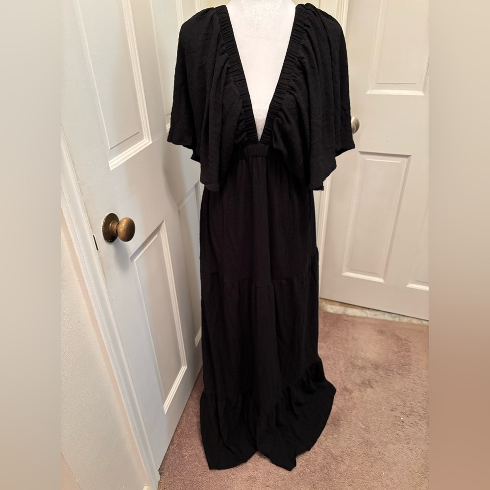 Stunning Black Textured Dress